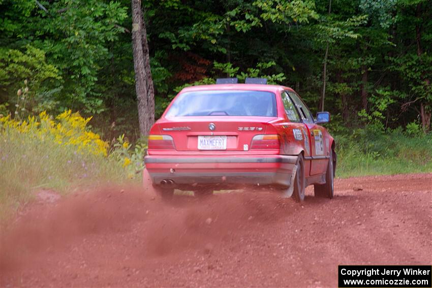 Barry Pilcher / Josh Pilcher BMW 325is on SS3, Norway North I.