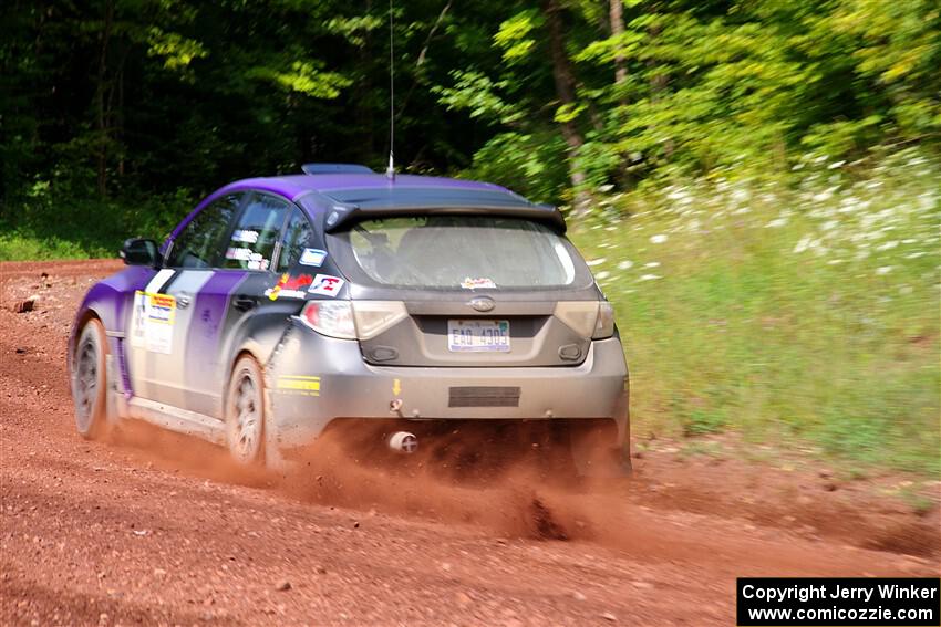 Silas Himes / Charlotte Himes Subaru WRX STi on SS3, Norway North I.