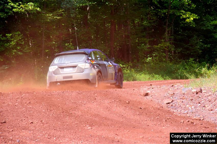 Silas Himes / Charlotte Himes Subaru WRX STi on SS3, Norway North I.