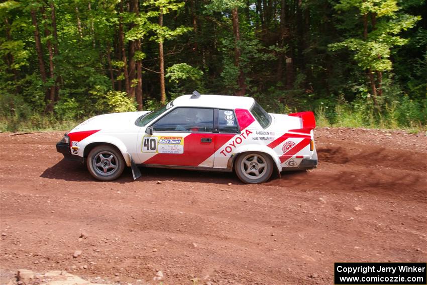 Eric Anderson / Taylor Haelterman Toyota Celica GTS on SS3, Norway North I.