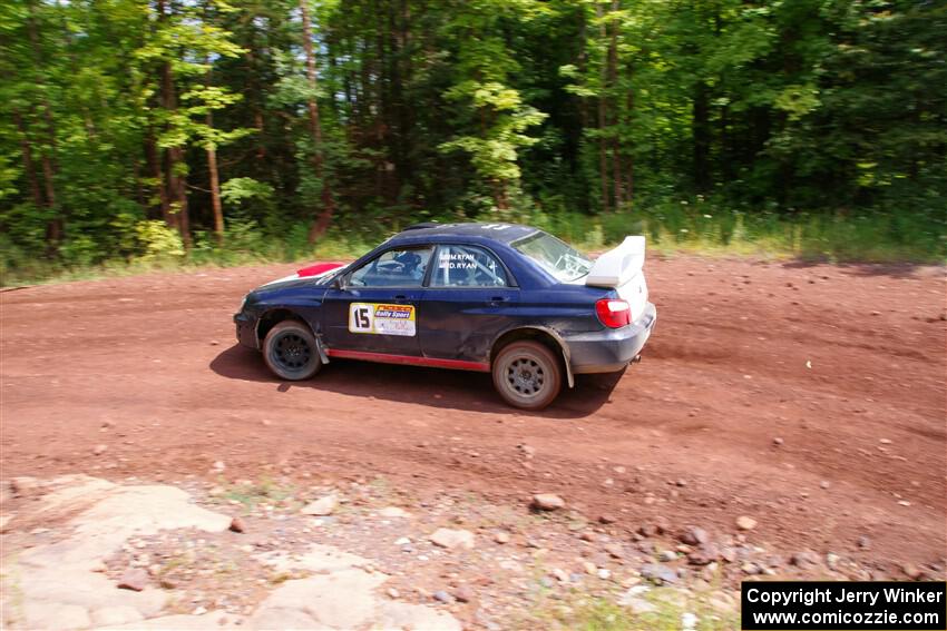 Mike Ryan / Dan Ryan Subaru Impreza 2.5RS on SS3, Norway North I.