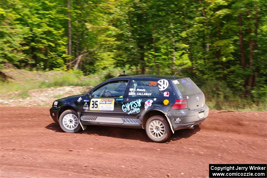 Chase Blakely / Mike Callaway VW GTI on SS3, Norway North I.