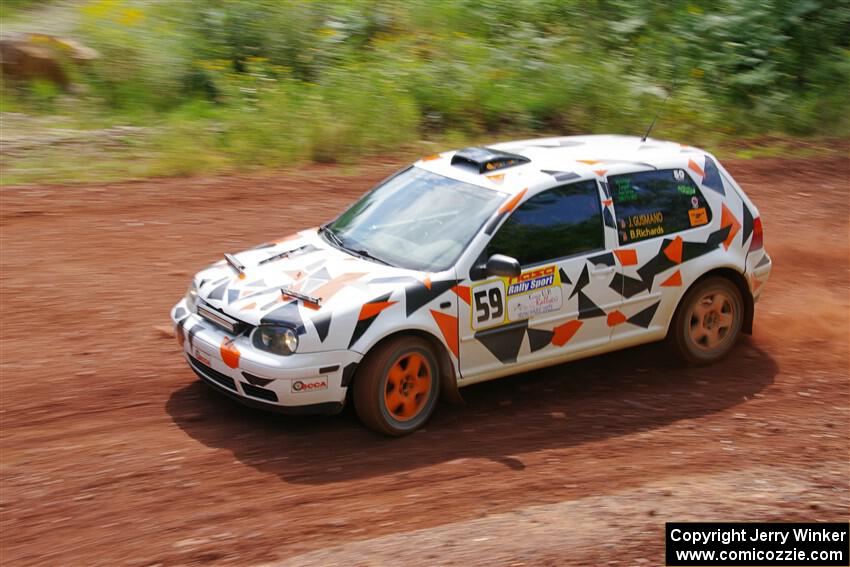 John Gusmano / Blake Richards VW GTI on SS3, Norway North I.