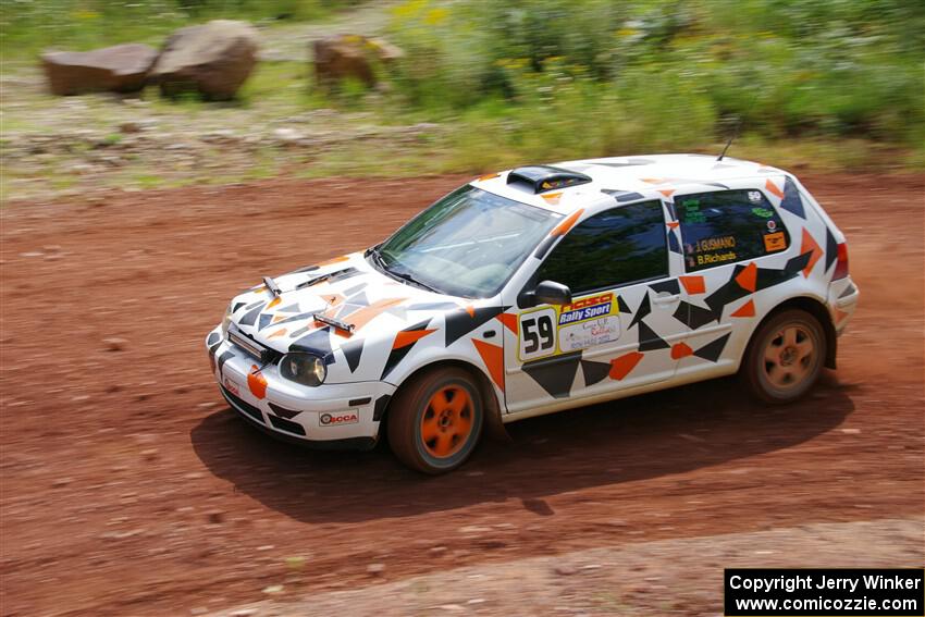 John Gusmano / Blake Richards VW GTI on SS3, Norway North I.