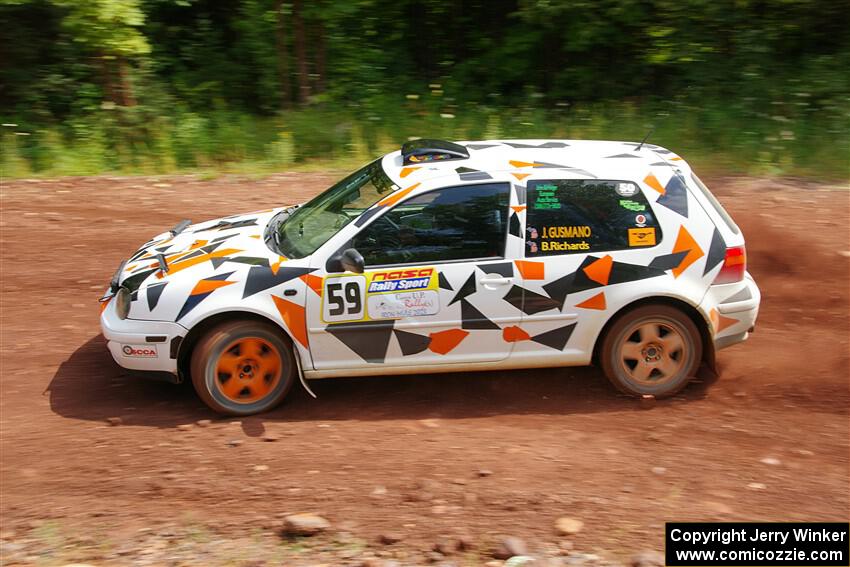 John Gusmano / Blake Richards VW GTI on SS3, Norway North I.