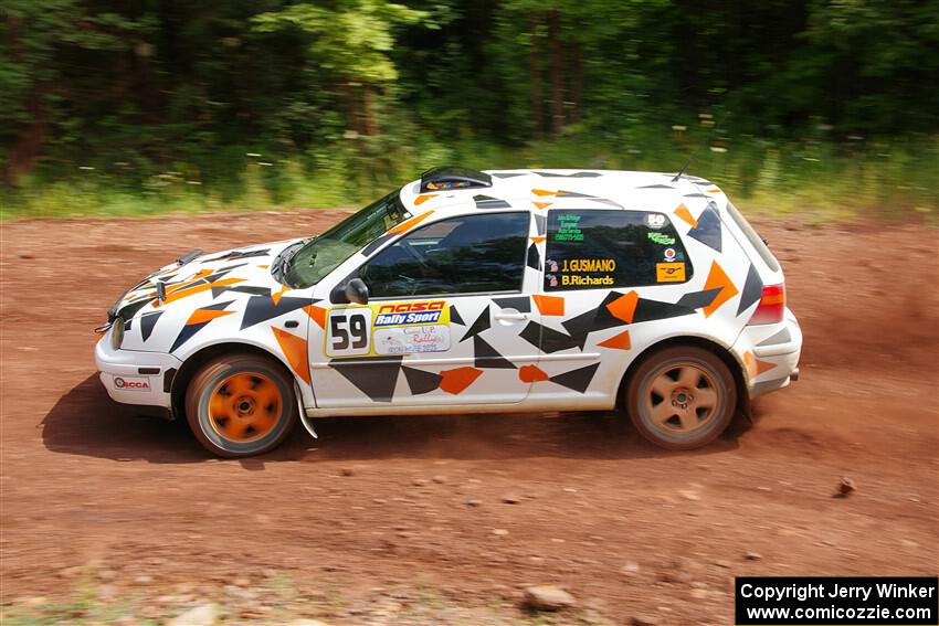 John Gusmano / Blake Richards VW GTI on SS3, Norway North I.