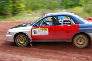 Jonathon Nagel / Chris Woodry Subaru Impreza 2.5RS on SS3, Norway North I.