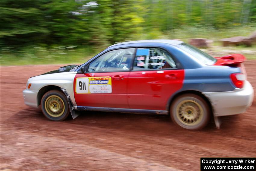 Jonathon Nagel / Chris Woodry Subaru Impreza 2.5RS on SS3, Norway North I.