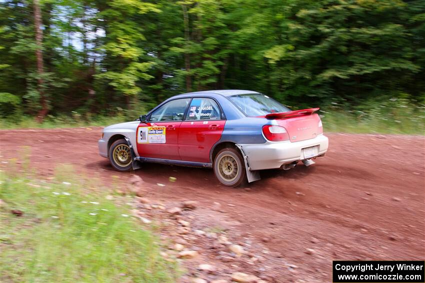 Jonathon Nagel / Chris Woodry Subaru Impreza 2.5RS on SS3, Norway North I.