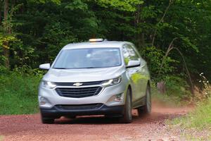 The '00' car, a Chevy Equinox, on SS6, Norway South II.