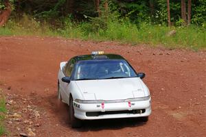 The '0' car, a Mitshibishi Exclipse GSX, on SS6, Norway South II.