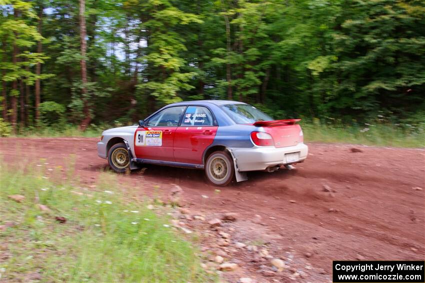 Jonathon Nagel / Chris Woodry Subaru Impreza 2.5RS on SS3, Norway North I.