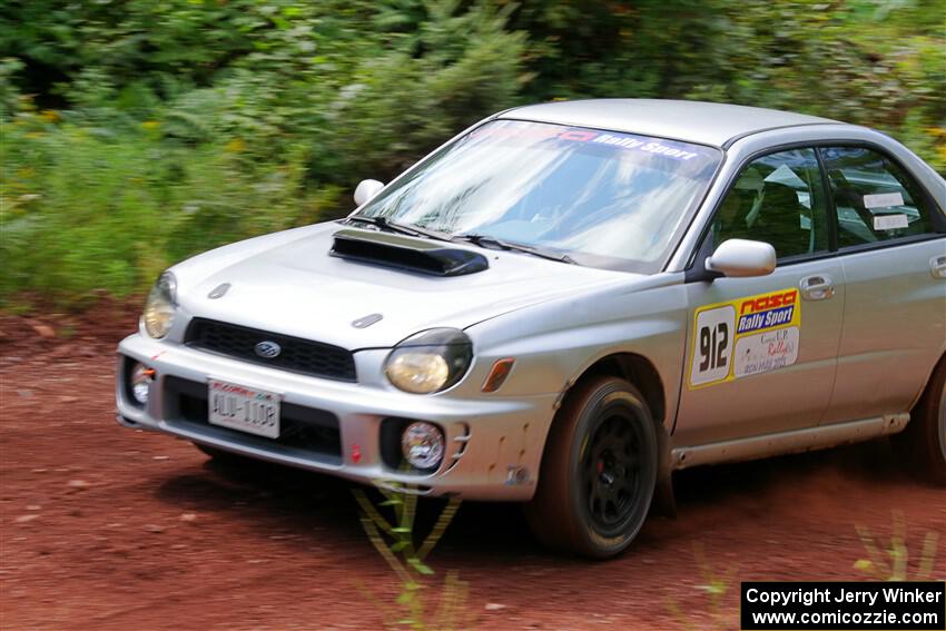 Noah Jacobson / Nathan Vance Subaru WRX on SS3, Norway North I.