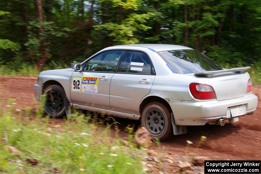 Noah Jacobson / Nathan Vance Subaru WRX on SS3, Norway North I.