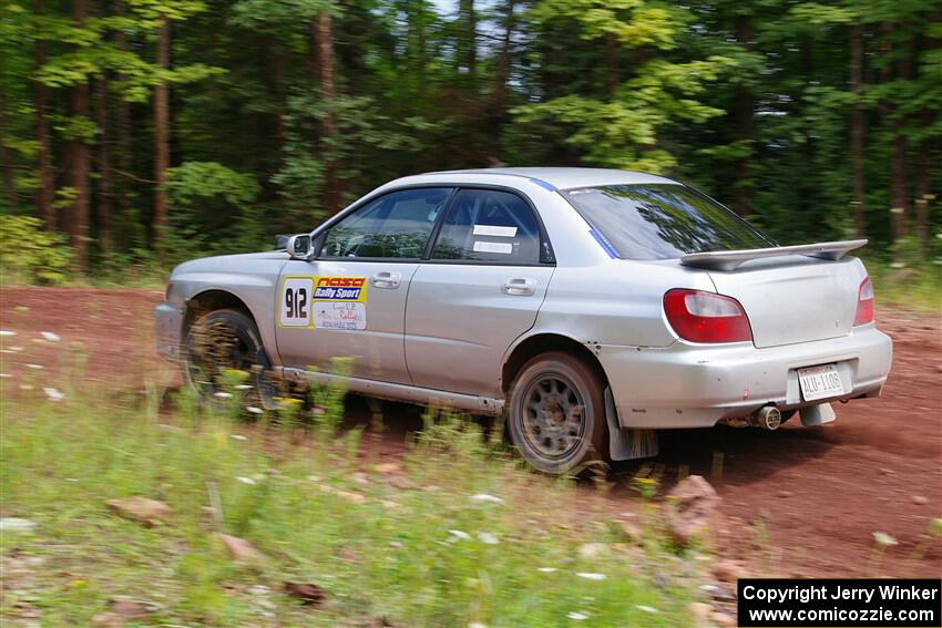 Noah Jacobson / Nathan Vance Subaru WRX on SS3, Norway North I.