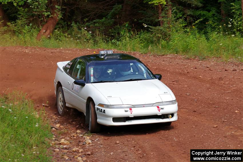 The '0' car, a Mitshibishi Exclipse GSX, on SS6, Norway South II.