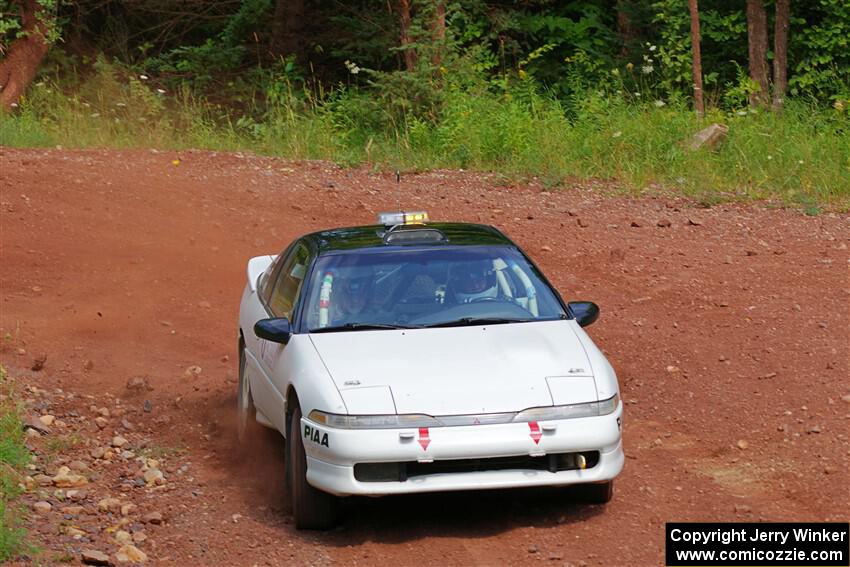 The '0' car, a Mitshibishi Exclipse GSX, on SS6, Norway South II.