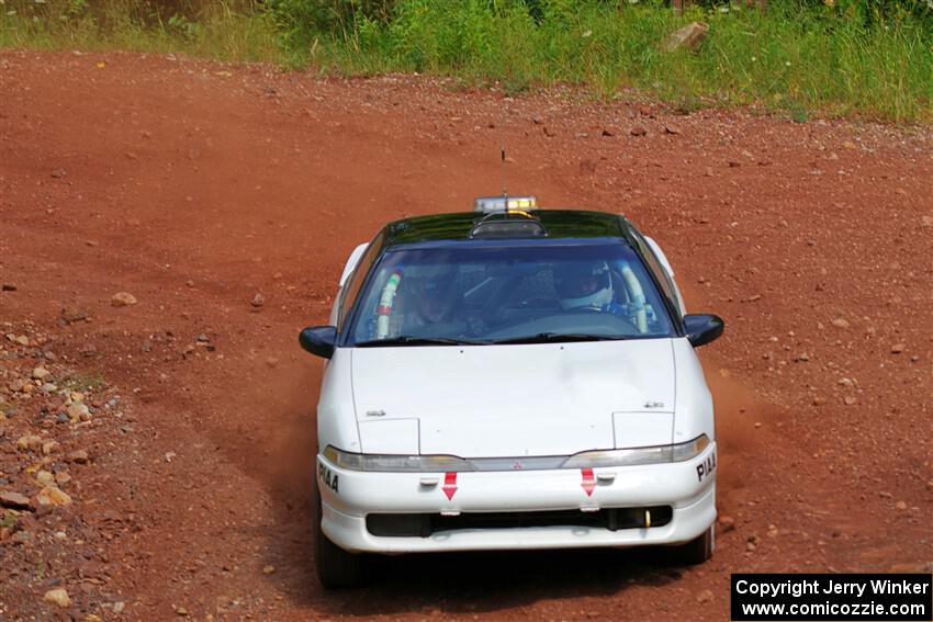 The '0' car, a Mitshibishi Exclipse GSX, on SS6, Norway South II.