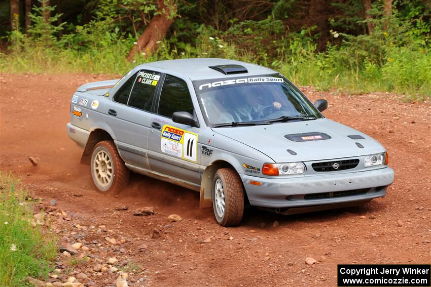 Dexter Clark / Bryce Proseus Nissan Sentra SE-R on SS6, Norway South II.