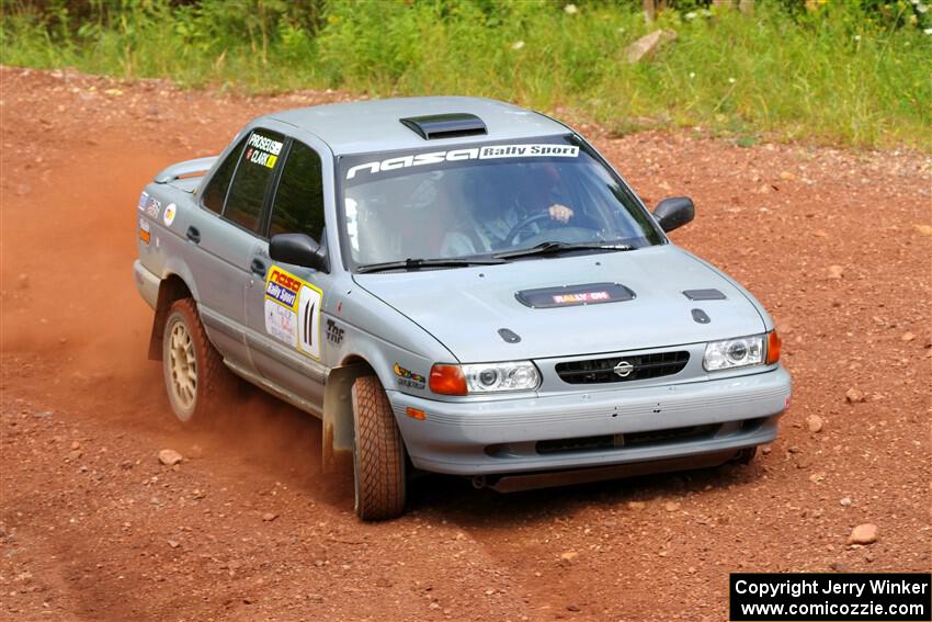 Dexter Clark / Bryce Proseus Nissan Sentra SE-R on SS6, Norway South II.