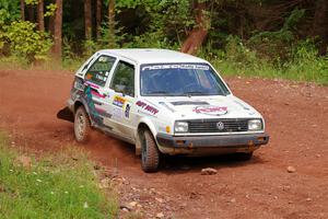 Shanti Witt / Elena Huizar VW Golf on SS6, Norway South II.