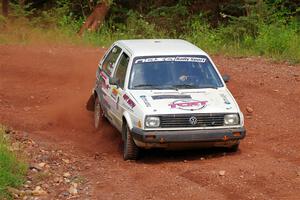 Shanti Witt / Elena Huizar VW Golf on SS6, Norway South II.