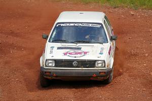 Shanti Witt / Elena Huizar VW Golf on SS6, Norway South II.