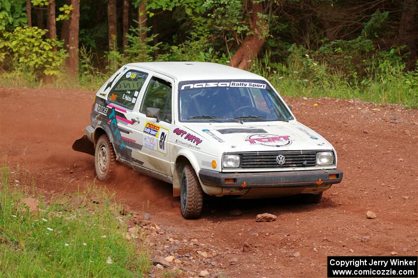 Shanti Witt / Elena Huizar VW Golf on SS6, Norway South II.