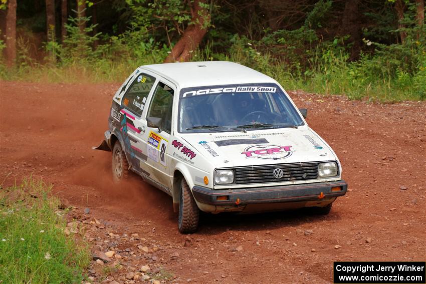 Shanti Witt / Elena Huizar VW Golf on SS6, Norway South II.