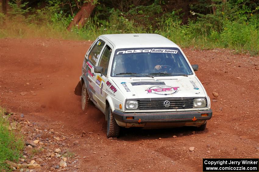 Shanti Witt / Elena Huizar VW Golf on SS6, Norway South II.