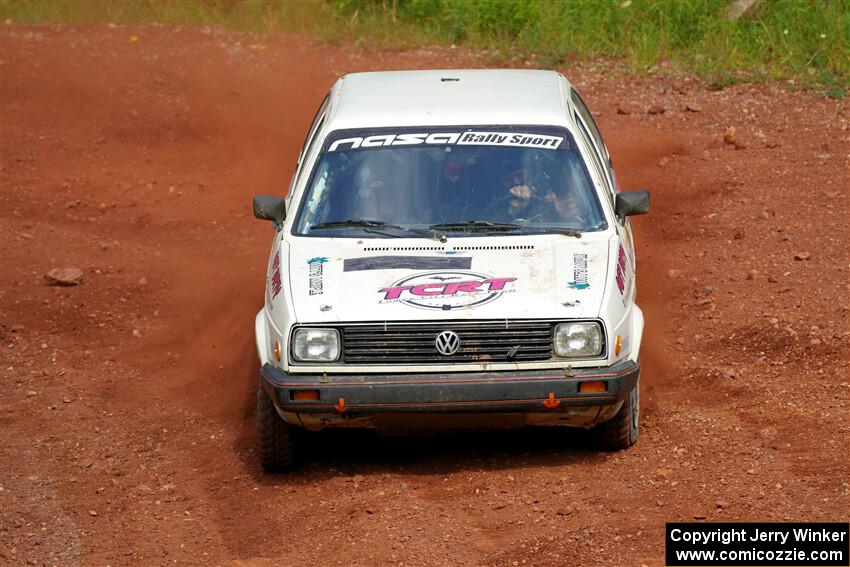 Shanti Witt / Elena Huizar VW Golf on SS6, Norway South II.