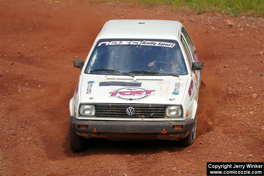 Shanti Witt / Elena Huizar VW Golf on SS6, Norway South II.