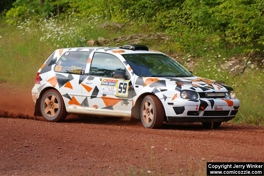 John Gusmano / Blake Richards VW GTI on SS6, Norway South II.