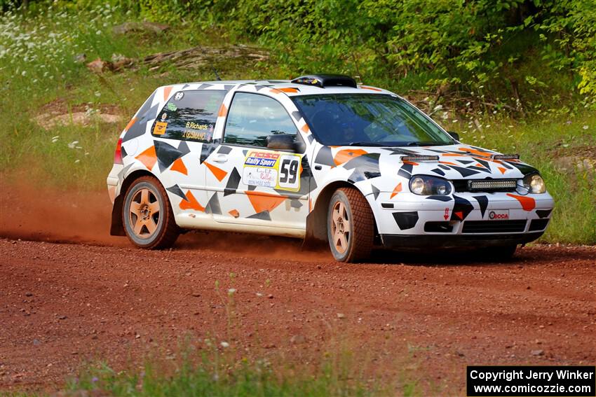 John Gusmano / Blake Richards VW GTI on SS6, Norway South II.