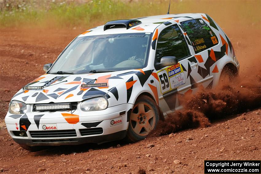 John Gusmano / Blake Richards VW GTI on SS6, Norway South II.