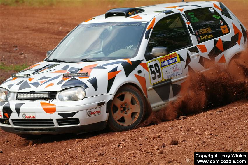 John Gusmano / Blake Richards VW GTI on SS6, Norway South II.