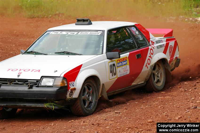 Eric Anderson / Taylor Haelterman Toyota Celica GTS on SS6, Norway South II.