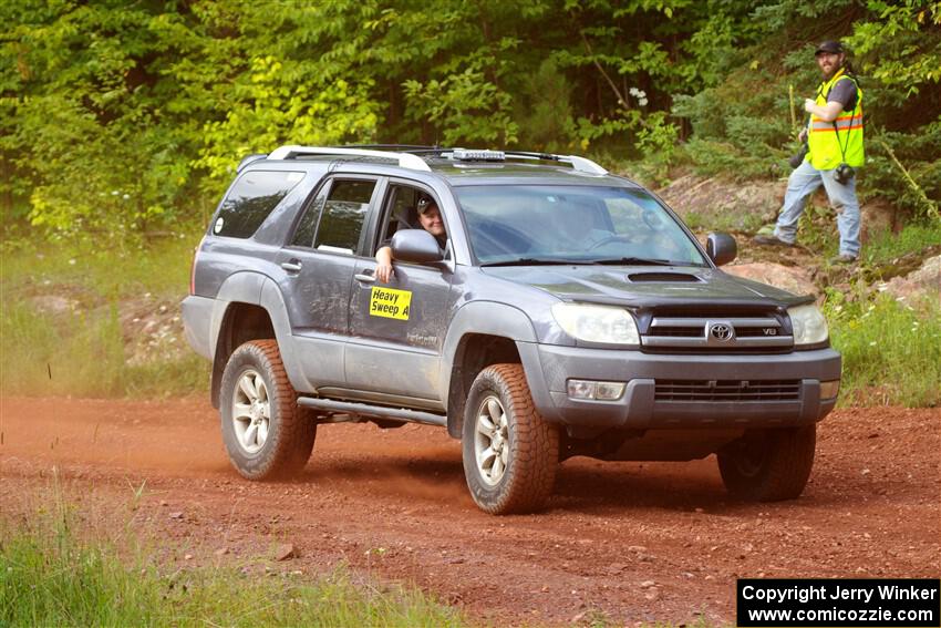 A Toyota 4Runner sweeps SS6, Norway South II.