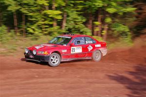 Barry Pilcher / Josh Pilcher BMW 325is on SS7, Norway North II.