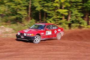 Barry Pilcher / Josh Pilcher BMW 325is on SS7, Norway North II.