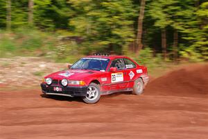 Barry Pilcher / Josh Pilcher BMW 325is on SS7, Norway North II.