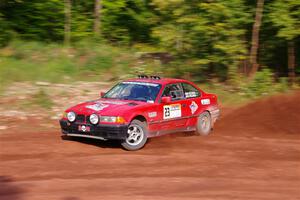 Barry Pilcher / Josh Pilcher BMW 325is on SS7, Norway North II.