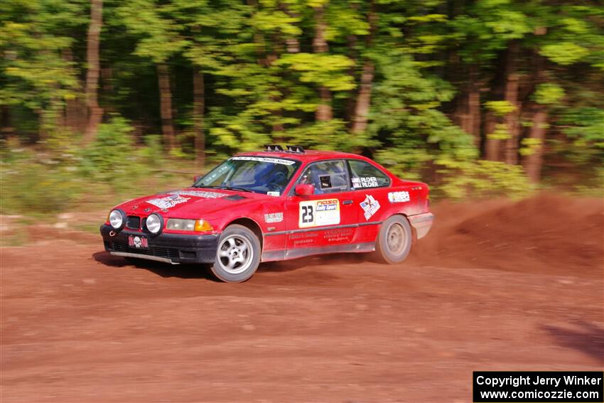 Barry Pilcher / Josh Pilcher BMW 325is on SS7, Norway North II.