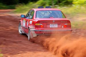 Barry Pilcher / Josh Pilcher BMW 325is on SS7, Norway North II.