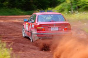 Barry Pilcher / Josh Pilcher BMW 325is on SS7, Norway North II.