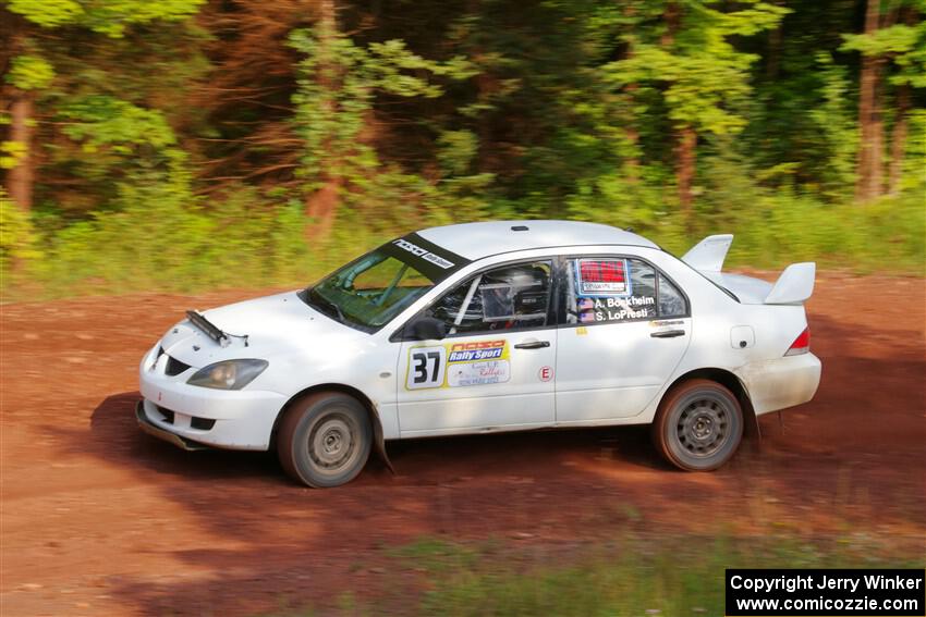 Andrew Bockheim / Salvatore LoPresti Mitsubishi Lancer on SS7, Norway North II.