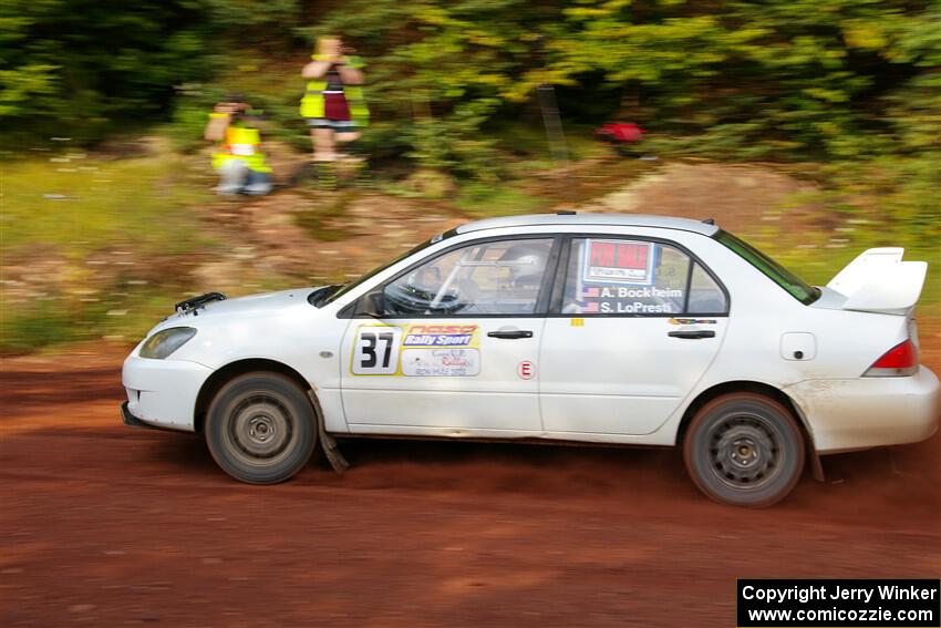 Andrew Bockheim / Salvatore LoPresti Mitsubishi Lancer on SS7, Norway North II.