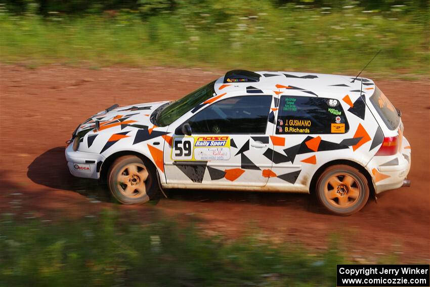 John Gusmano / Blake Richards VW GTI on SS7, Norway North II.