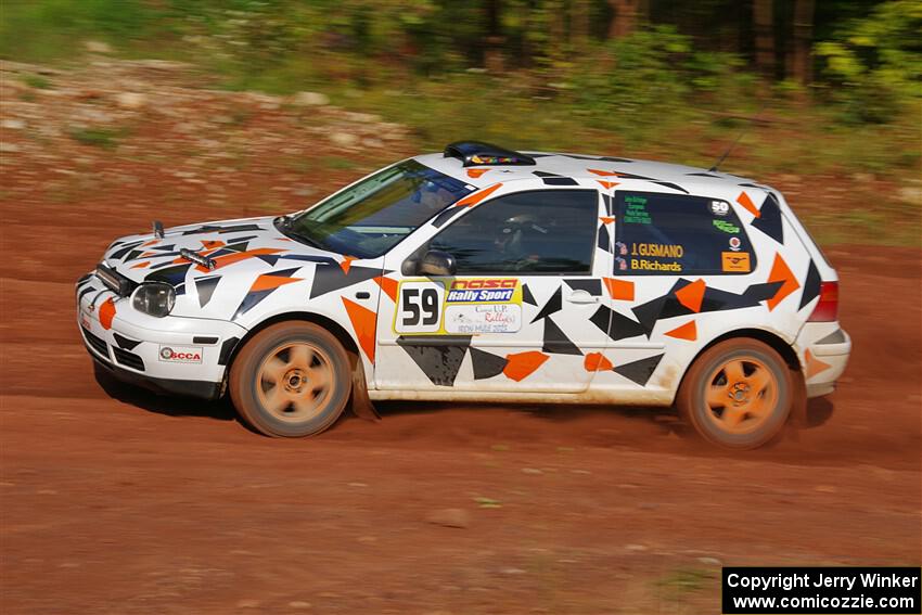 John Gusmano / Blake Richards VW GTI on SS7, Norway North II.