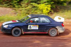 Mike Ryan / Dan Ryan Subaru Impreza 2.5RS on SS7, Norway North II.